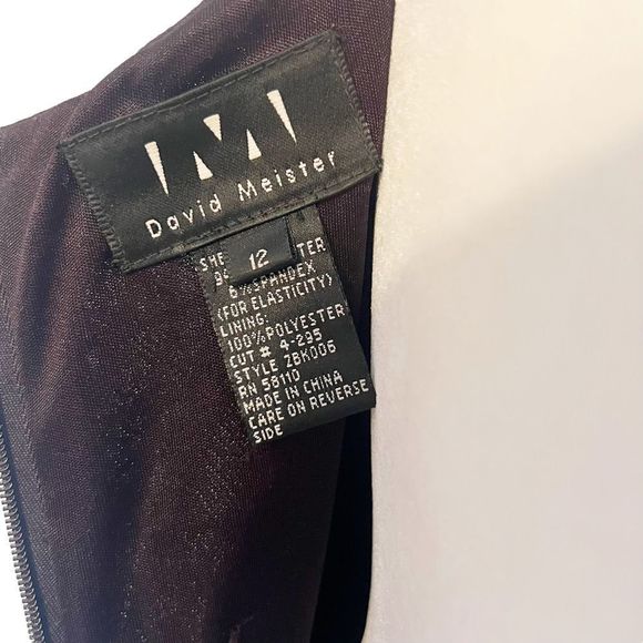 Vintage y2k David Meister Cocktail Dress, Size 12 - Picture 3 of 6